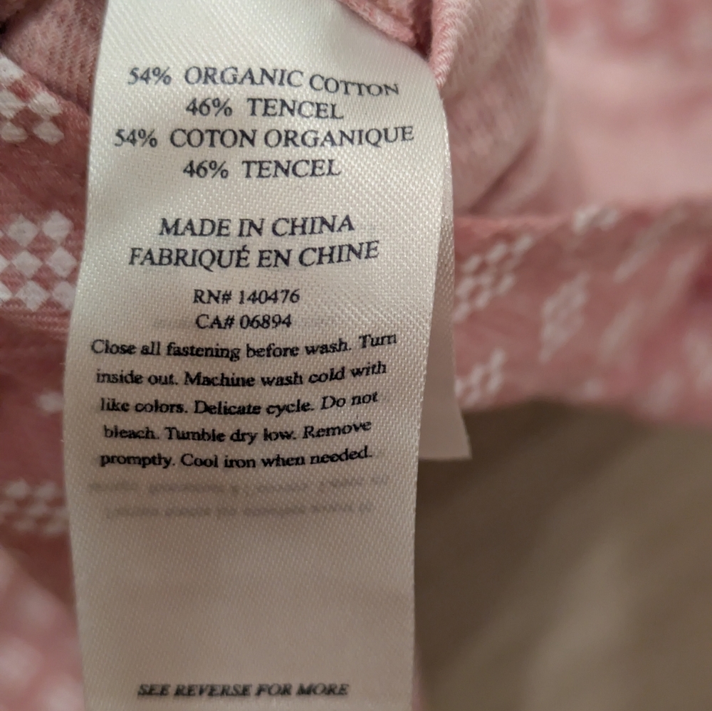 Faherty Cotton Blend With Diamond Pattern Button … - image 5